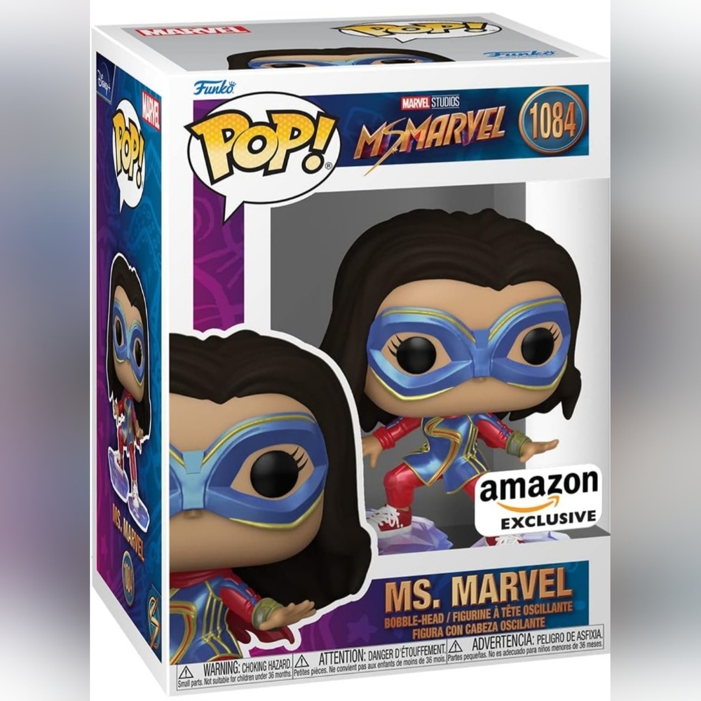 Funko POP, bobble-head figurineMs Marvel Amazon Exclusive.